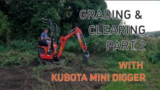 Mini Digger - Land Clearing and Levelling (Part 2)