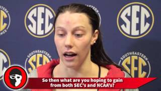 Hali Flickinger on her last SEC's, olympic preparation