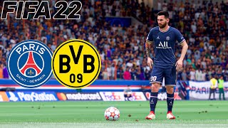 Paris Saint Germain vs Borussia Dortmund | UEFA Champions League 2021 | Gameplay & Full match