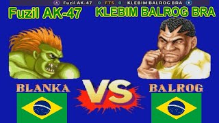 Street Fighter II': Champion Edition - Fuzil AK-47 vs KLEBIM BALROG BRA FT5