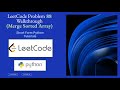 LeetCode 88 Merge Sorted Array Solution in Python | Easy Interview Problem Tutorial