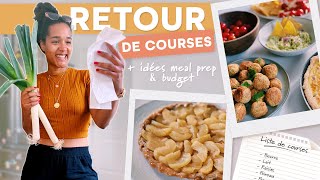 🍁 RETOUR DE COURSES D'AUTOMNE 🥞 | Idées meal prep, budget et apéro dînatoire facile !