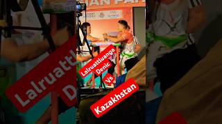 Bekzhan kazakhstan vs lalruattluanga denic asian arm wrestling, propanja, #armwrestler #propanjaleag