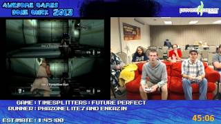 Timesplitters: Future Perfect - Speed Run in 1:19:46 (Hard Mode) *Live for AGDQ 2013 [GCN]