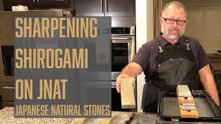 Knife sharpening: Sharpening Shirogami on natural stones (Jnat)