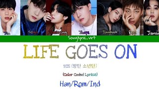 BTS - Life Goes On [Han/Rom/Ind] Color Coded Lyrics | Lirik Terjemahan Indonesia
