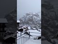 beautiful snow falling in Switzerland mountain #shortvideo#shorts#youtubeshorts#