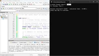 C++ 85: const char* vs string — What's the difference?