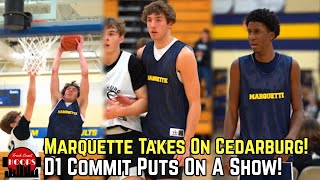 Marquette Puts On A Show vs Cedarburg! Nolan Minessale Dunks Everything!