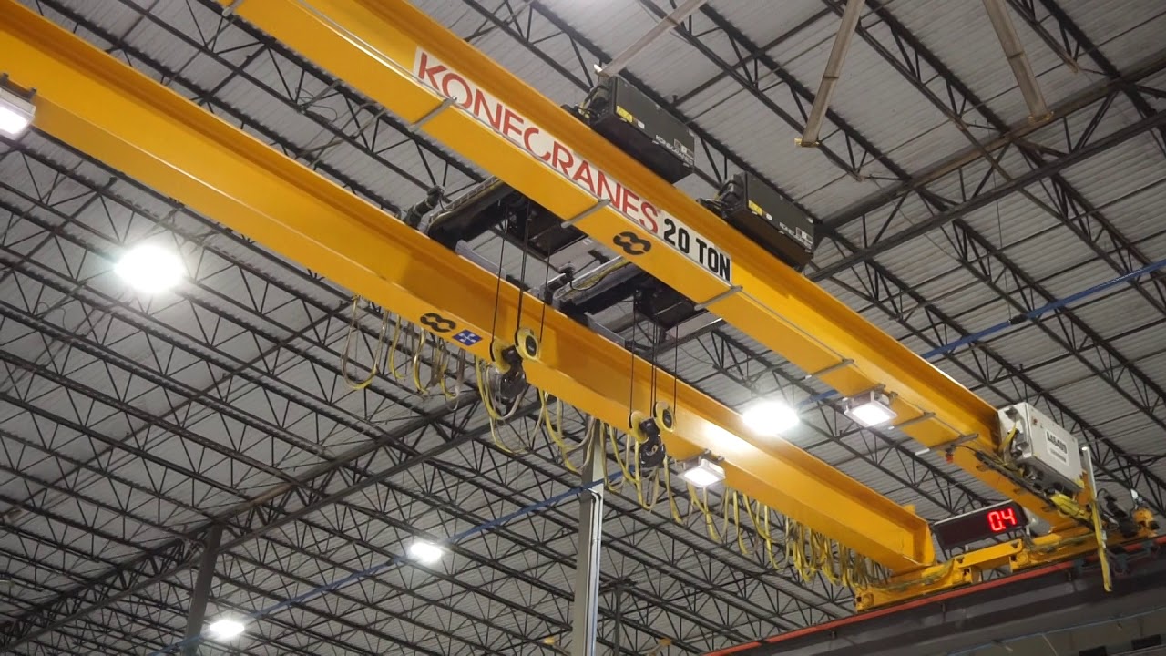 Kone Cranes 20-Ton Overhead Bridge Crane - Tag# 194887 - YouTube