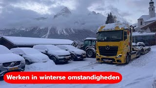 Auto's laden en lossen in winterse omstandigheden - Vlog 127