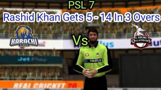 Full Highlights | Karachi Kings Vs Lahore Qalandars | Match 6 | PSL 7 | Real Cricket 20