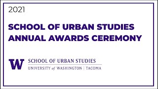 School of Urban Studies Award Ceremony 2021