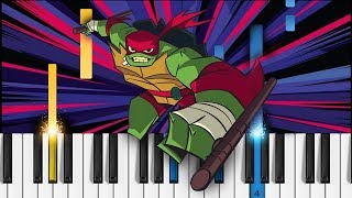Rise of the Teenage Mutant Ninja Turtles [NEW SERIES] - Theme Song - Piano Tutorial