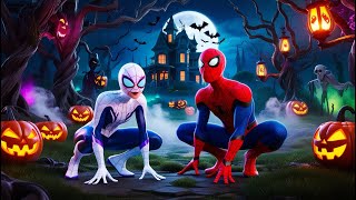 🕷️ Spider-Man \u0026 Spider-Gwen Explore a Haunted House! | Marvel's Spidey and his Amazing Friends