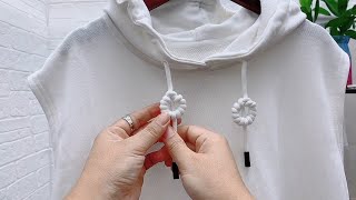 3 popular ways to tie hoodies and hoods, simple and beautiful