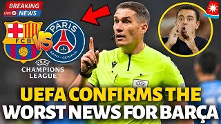 🚨URGENT! UEFA HAS JUST CONFIRMED THE WORST NEWS FOR BARCELONA! 100% OFFICIAL! BARCELONA NEWS TODAY!
