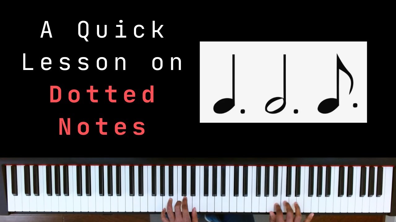 Beginner Piano How To Play Dotted Notes Youtube