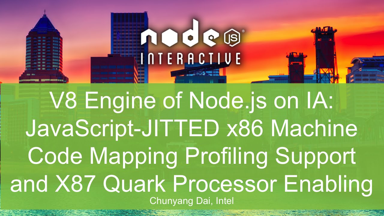 V8 Engine Of Node.js On IA - YouTube