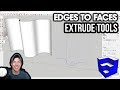 SKETCHUP EXTRUDE TOOLS TUTORIALS (EP5) - Extrude Edges by Vector - Edges to Faces