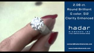 Clarity Enhanced Diamond | 2 carat | 2.08 ct., G color, SI2