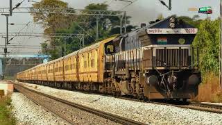 GOLDEN ROCK BLUE EMD with HUBLI - RAMESWARAM SPECIAL Train | Indian Railways