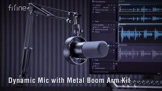 [Introducing] FIFINE K688CT USB/XLR Dynamic Microphone Kit with Boom Arm, Touch-Mute, I/O Controls