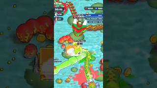 Snake clash 🐉 boss snake 🐉 100 % win, max level snake gameplay.💥 #S207