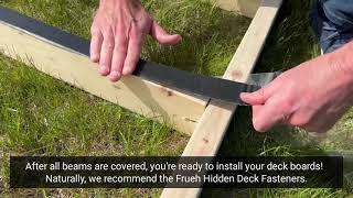 Butyl Joist Tape for Decking - Seals and Protects Wood Joists and Beams from Water Damage