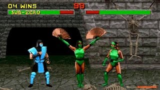 Mortal Kombat 2 arcade Sub Zero 60 FPS Gameplay Playthrough