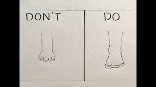 Dos and donts in drawing anime  foot (complete guide for beginners)