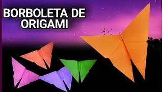 Como fazer uma borboleta de Origami fácil passo a passo: Dobradura simples de Borboleta