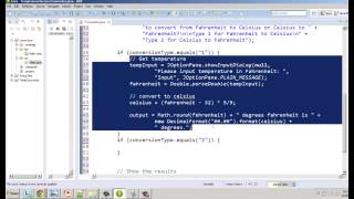 Basic Java Temperature Converter Part 3