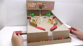 Pinball Gumball Machine from cardboard Best game with gum