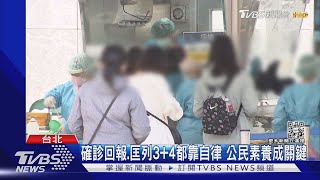 確診回報.匡列3+4都靠自律 公民素養成關鍵｜TVBS新聞