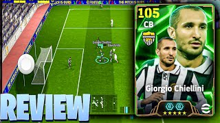 CHIELLINI 105 ZAGUEIRO de SEGURANÇA no EFOOTBALL 2025 MOBILE - REVIEW CHIELLINI EPICO