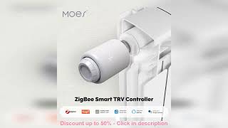 Moes Tuya ZigBee3.0 Radiator Actuator Valve Smart Thermostat Temperature Controller External Sens