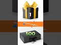 Choose 1 VS 500 Gift Box 🎁 Try Your Luck | #shorts #viral #giftbox #ytshorts