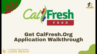 GetCalFresh.org Application Walkthrough
