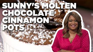 Sunny Anderson's Molten Chocolate Cinnamon Pots | Cooking For Real | Food Network