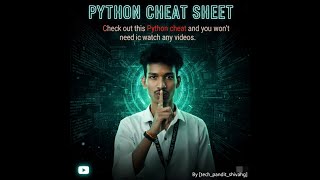 Python-Cheatsheet |ONE SHOT PYTHON|SIMPLE
