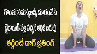 గొంతుసమస్యలన్నిటికి డాగ్ బ్రీతింగ్ చెయ్యండి | Dog Breathing Exercise | Divya Sanjivani Yoga Telugu