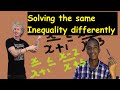 Solving an inequality using different techniques ft @TomRocksMaths