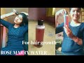 Rose marry water for hair growth @(Shining Shweta The vlogger)