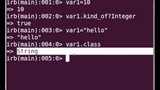 Variables in Ruby - Tamil