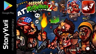 Strategy games for android offline - Heroes vs zombie 2 gameplay