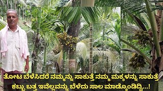 ಕಲ್ಲು ಭೂಮಿಯಲ್ಲಿ ಅಡಿಕೆ ತೆಂಗು ಸಪೋಟ ಸೀಬೆಯನ್ನು ಅಚ್ಚುಕಟ್ಟಾಗಿ ಬೆಳೆದಿರುವ ಈ ರೈತರು,ಕಬ್ಬು ಬತ್ತ ಬೆಳೆದು ಲಾಸ್...!