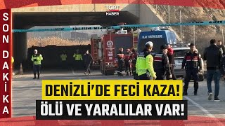 #SONDAKİKA | Denizli'de Feci Kaza! Servis Aracı Devrildi 4 Kişi Hayatını Kaybetti! - TGRT Haber