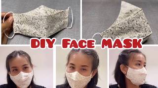 DIY Face Mask at Home | Free Pattern Download | วิธีทำหน้ากากอนามัย ทรงสวย โค้งรับจมูกพูดแล้วไม่หลุด