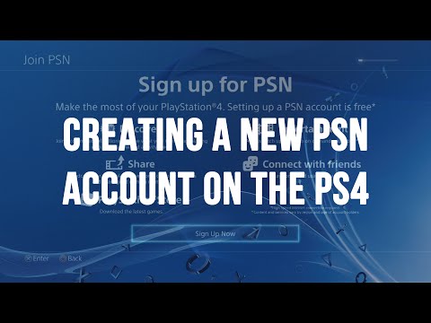 Creating a New PlayStation Network (PSN / SEN) Account on the PS4 Creating a New PlayStation Network (PSN / SEN) Account on the PS4